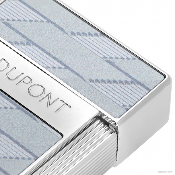 S.T. Dupont Biggy Monogram 1872 lacquered grey lighter 025080 d