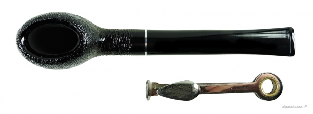 Al Pascia' Ovalina Pettinata smoking pipe D634 d