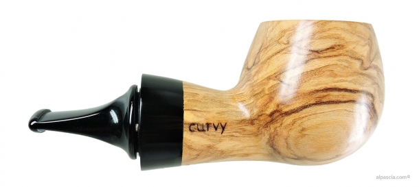 Pipa Al Pascia' Curvy Olive Wood 02 - D670 b