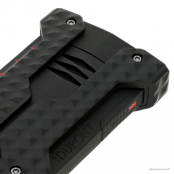 S.T. Dupont WINDPROOF Accendino spazzolato nero W21323 d