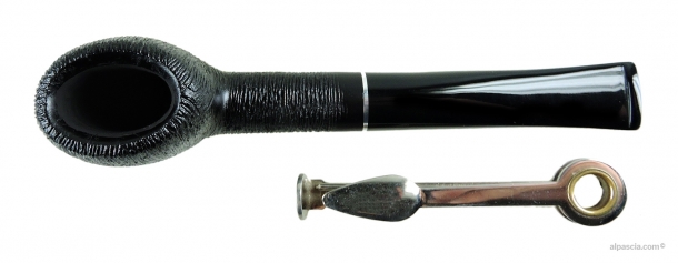 Al Pascia' Ovalina Pettinata smoking pipe D681 d