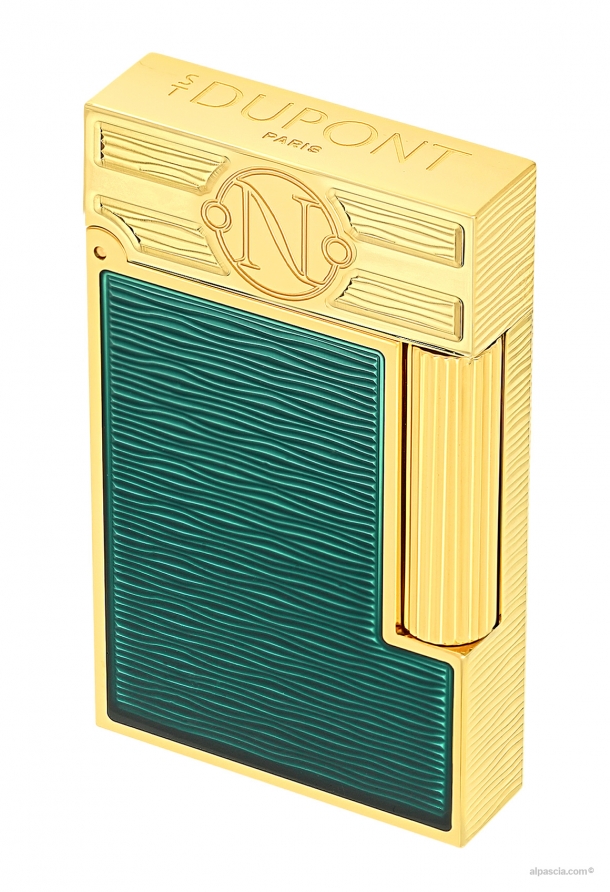 S.T. Dupont Line 2 Lacquered lighter 20000 Leagues under the seas Green Pacific