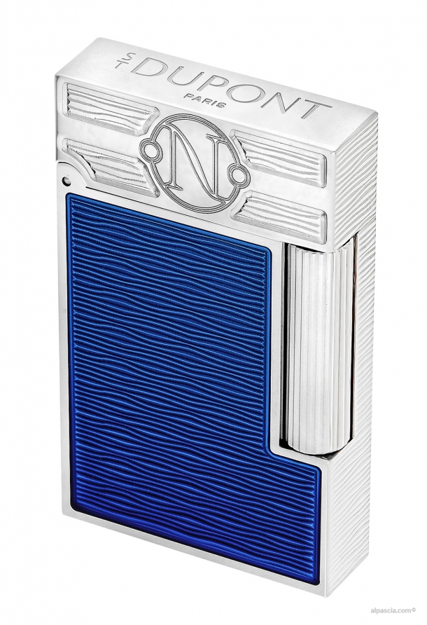 S.T. Dupont Line 2 Lacquered lighter 20000 Leagues under the seas blue Gulf Stream