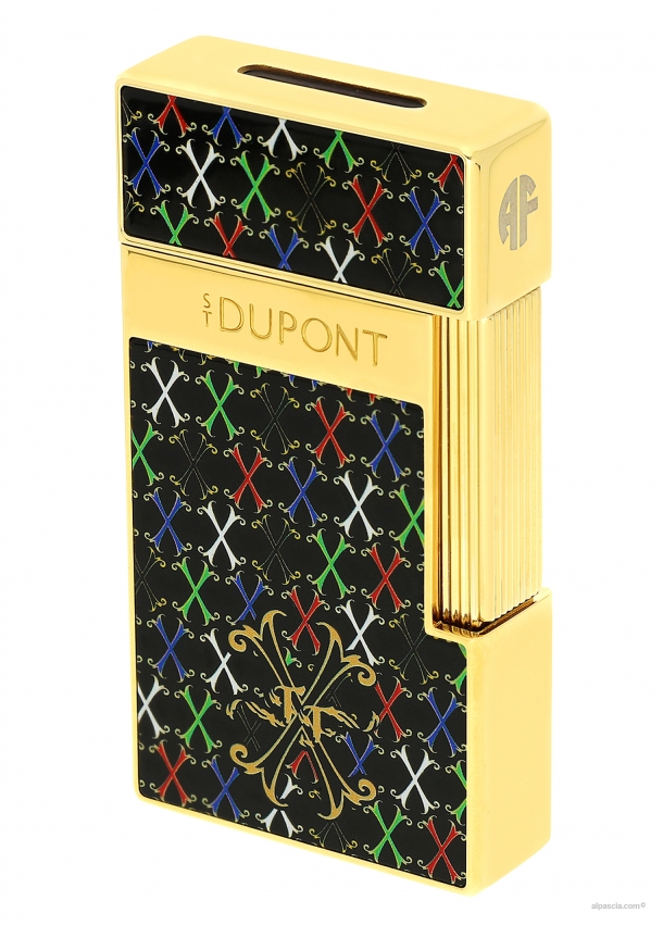S.T. Dupont Biggy Fuente lighter lacquered multicolor 025060
