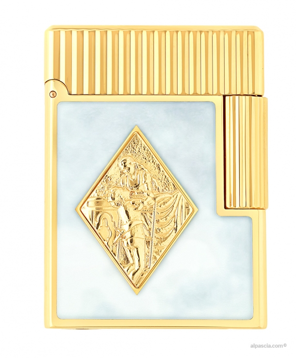 S.T. Dupont lighter Line 1 Romeo y Julieta lacquered white