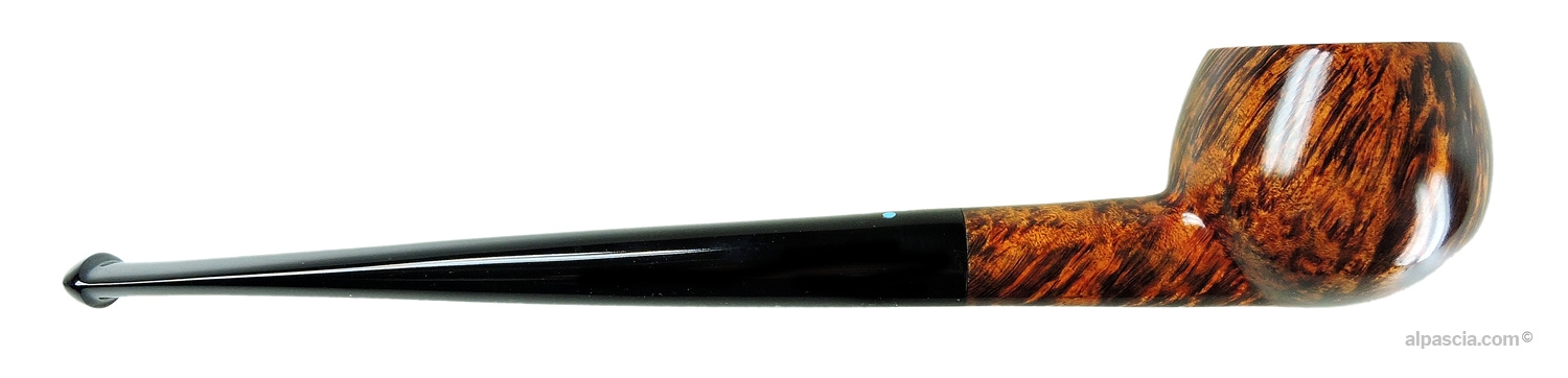 Vista dell'altro lato della Pipa Sasieni 4 Dot Walnut Prince- 042b