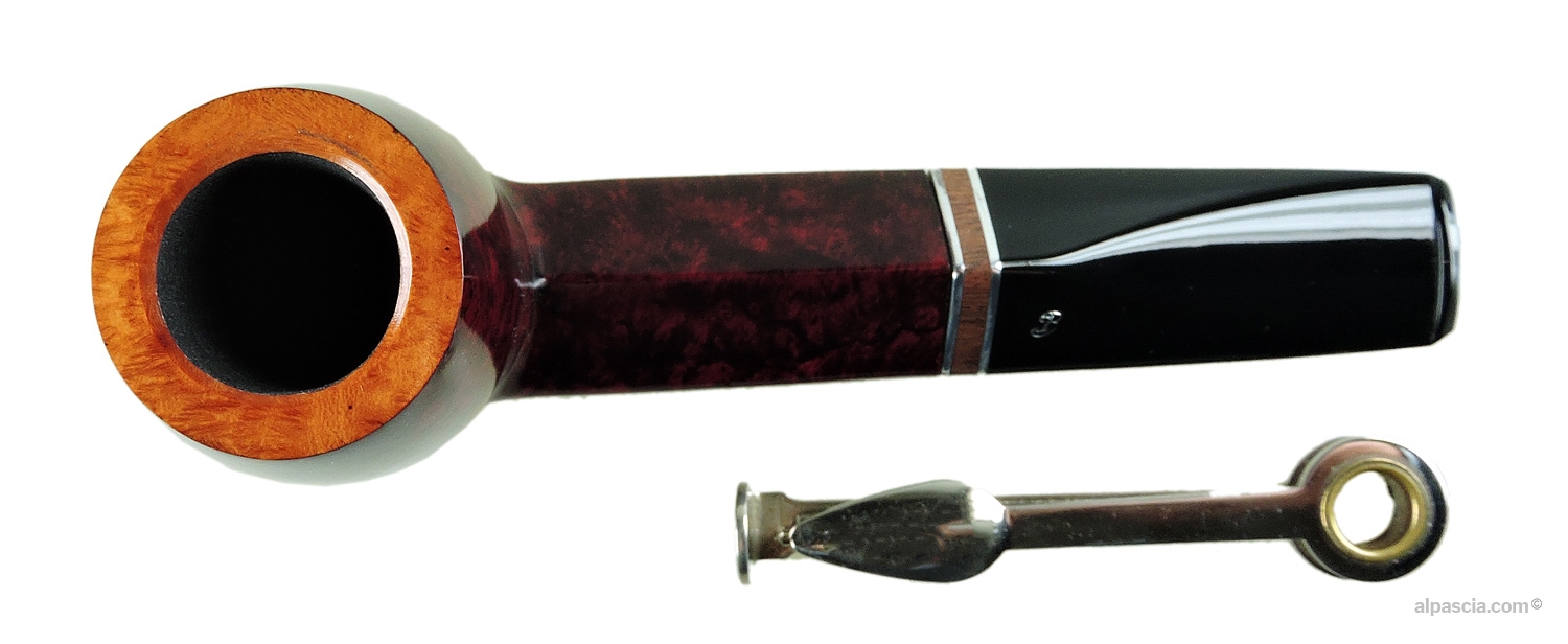 BIG BEN CLASSIC 2 TONE RED POLISH 512 - 9MM Filter pipe - top view - 1228