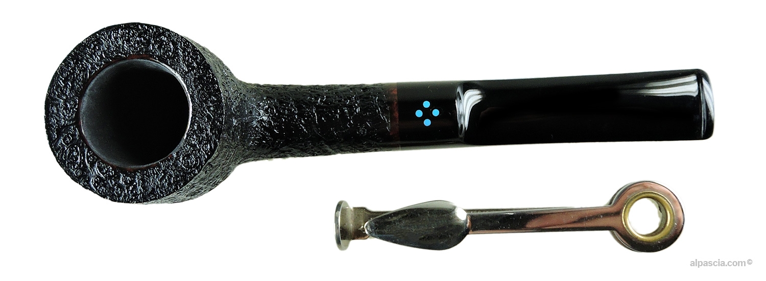 SASIENI 4 DOT RUFF ROOT DARK pipe - top view - 043
