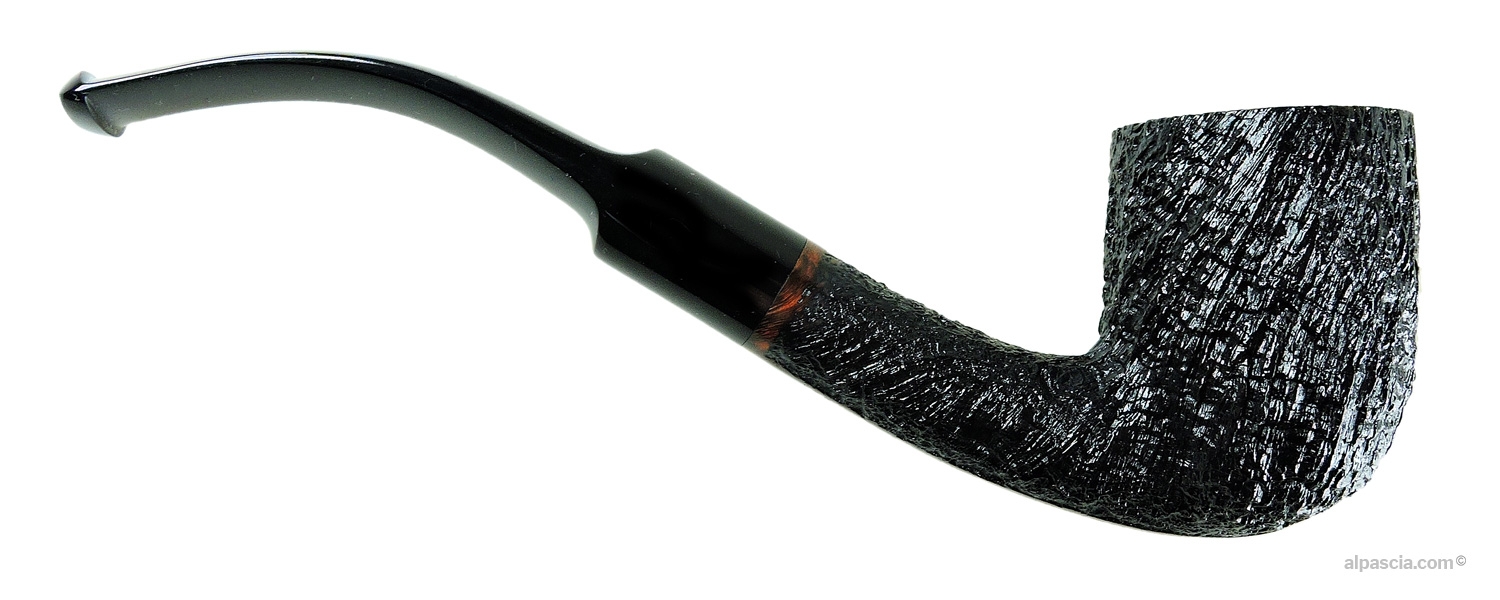 SASIENI 4 DOT RUFF ROOT DARK pipe - side view - 044 b