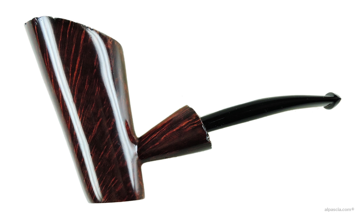 VALBRUNA SMOOTH BROWN 1 JELLYFISH pipe - Side view - 006