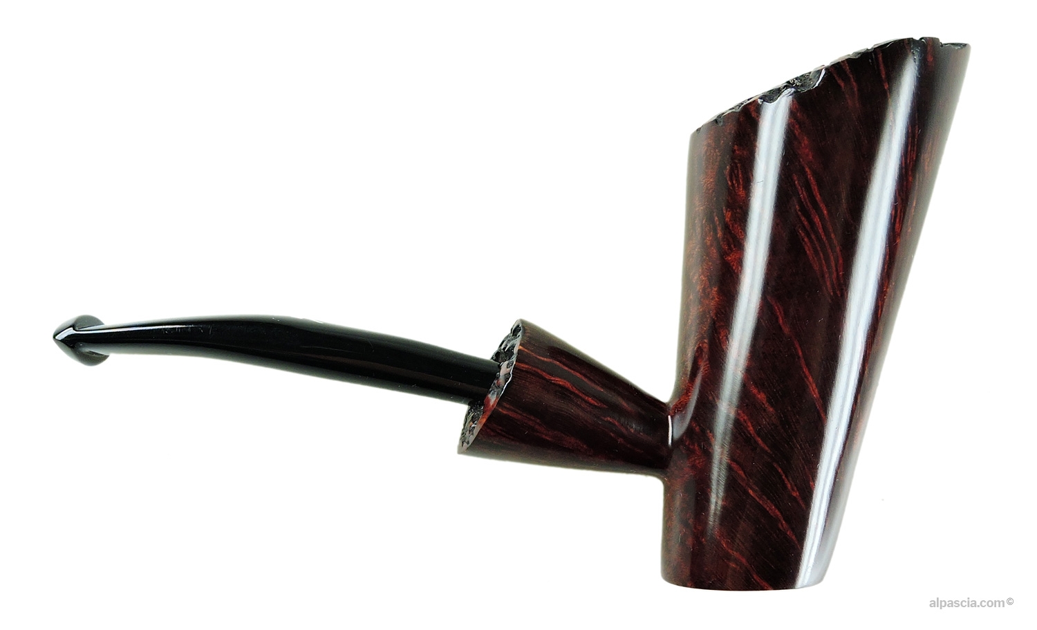 VALBRUNA SMOOTH BROWN 1 JELLYFISH pipe - other Side view - 006