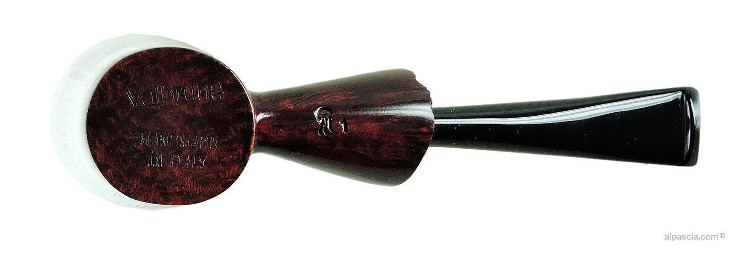 VALBRUNA SMOOTH BROWN 1 JELLYFISH pipe - bottom view - 006
