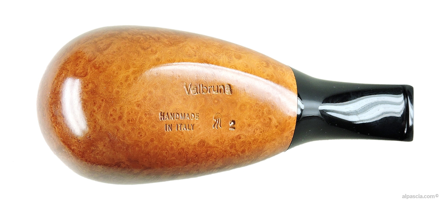 Valbruna smooth natural 2 jellyfish pipe - bottom view - 007