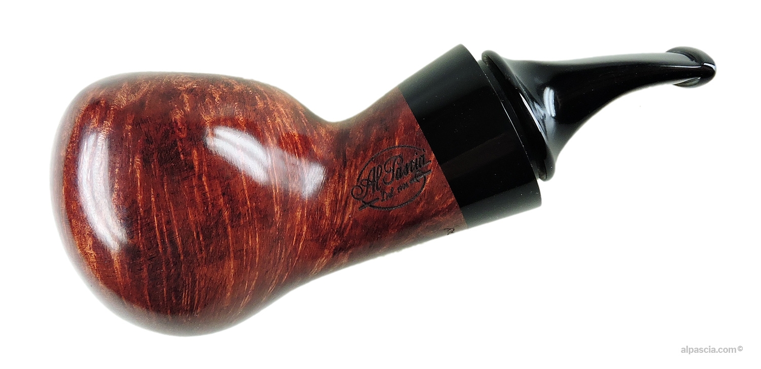 Al Pascia' Curvy Mahogany 04 pipe - side view - D759a