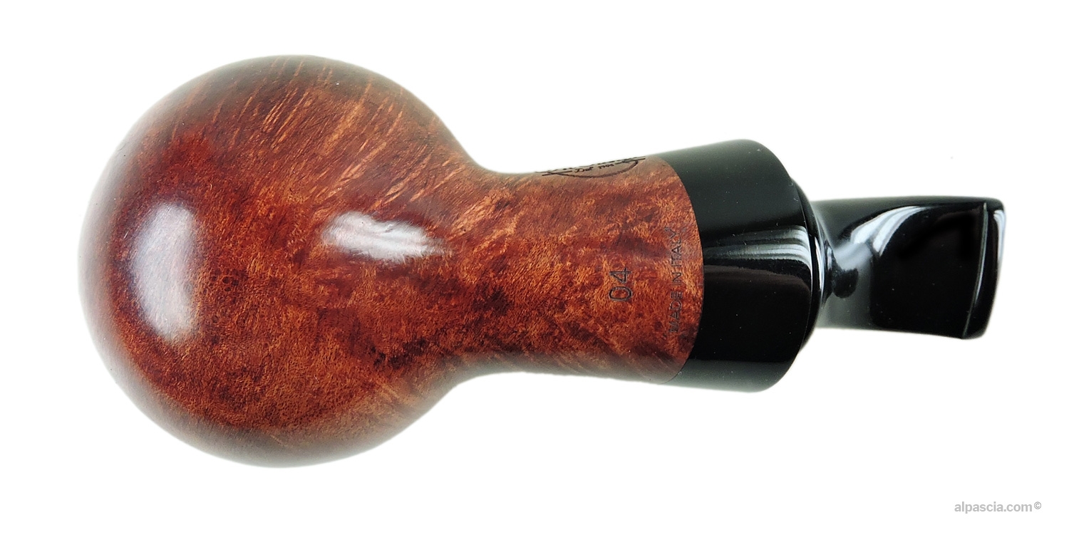 Al Pascia' Curvy Mahogany 04 pipe - bottom view - D759c