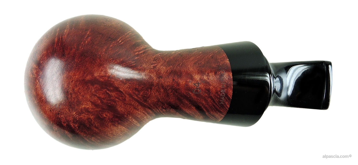 Al Pascia' Curvy Mahogany 04 pipe - bottom view - D760c