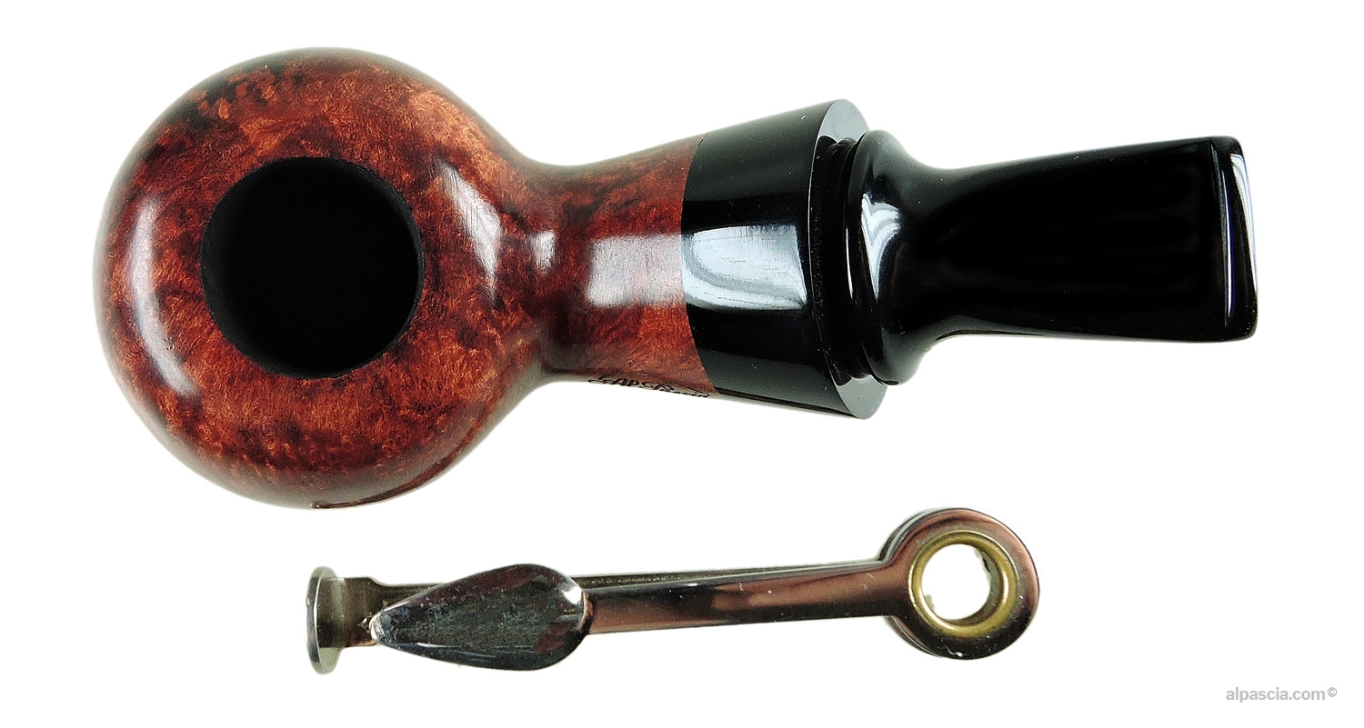 Al Pascia' Curvy Mahogany 04 pipe - top view - D760d