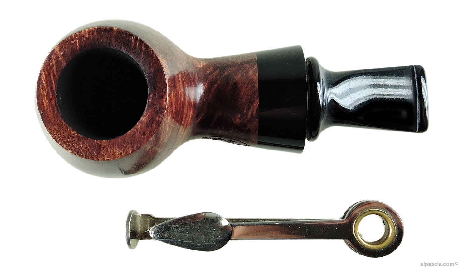 Al Pascia' Curvy Walnut 02 pipe - top view -D761d