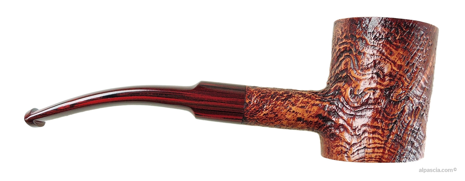 Vista del lato destro della Pipa Dunhill County 5220 Gruppo 5 - G128B