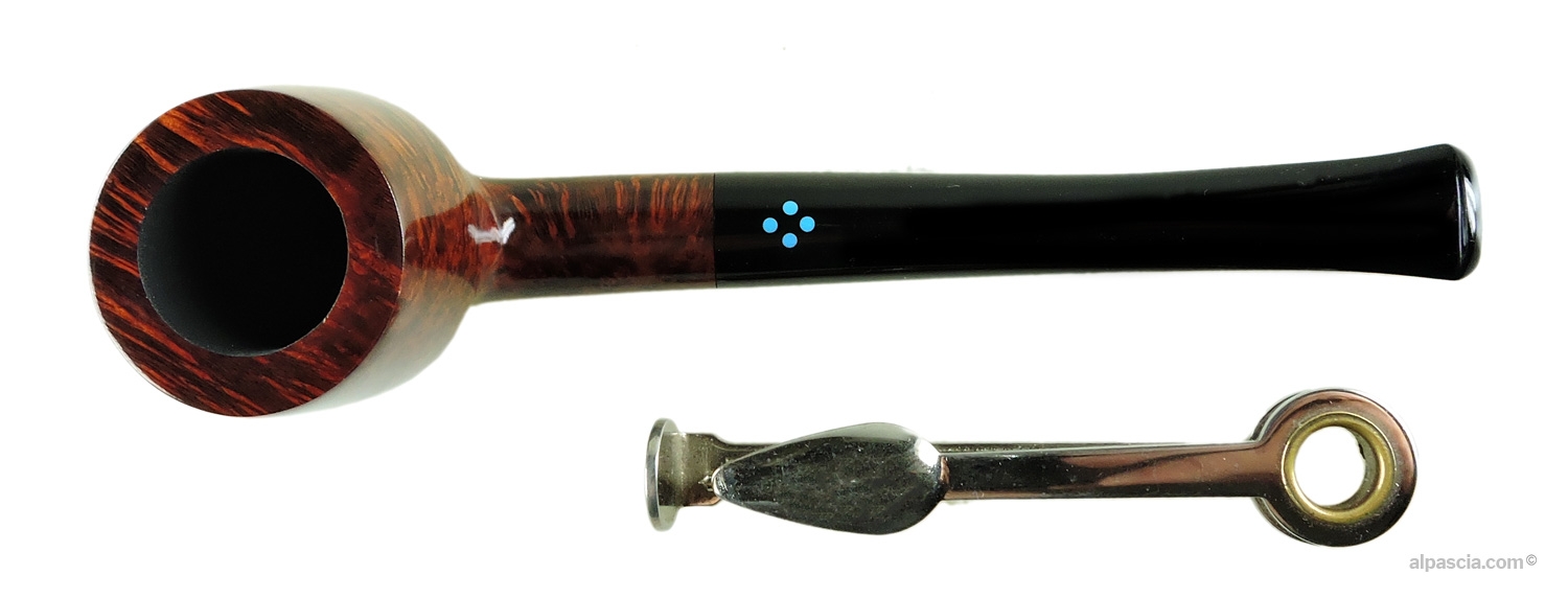 SASIENI 4 DOT WALNUT pipe 047 - top view