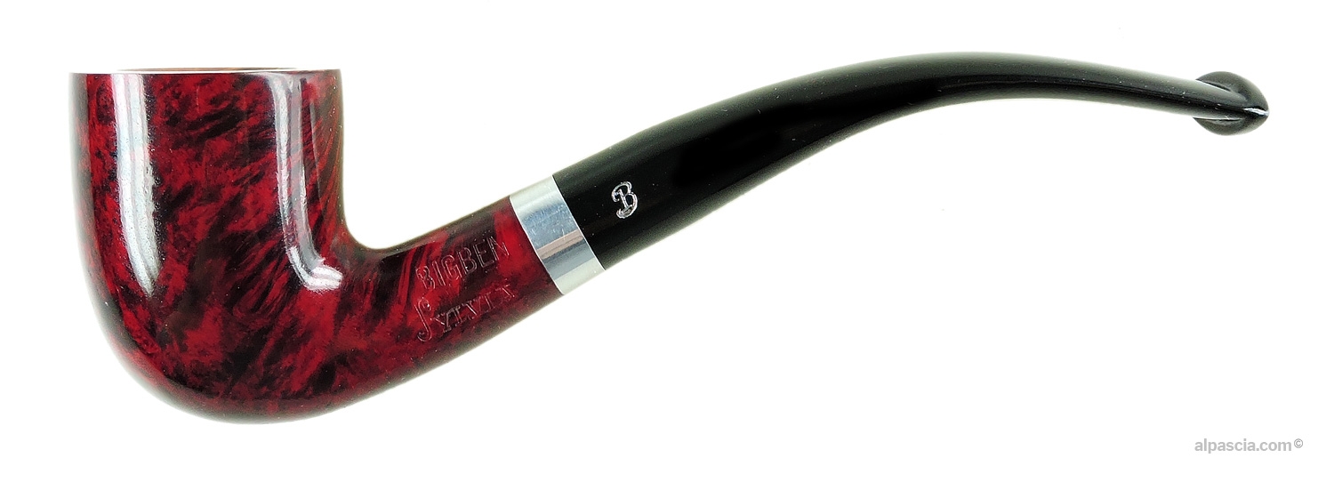 Pipa BigBen Sylvia 2 Tone Red Polish 855 - 1234a - laterale
