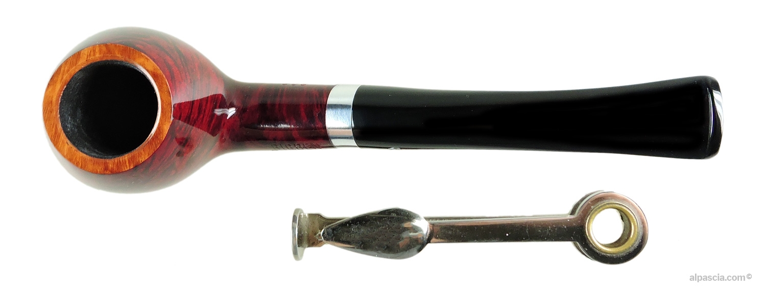 BIG BEN SYLVIA 2 TONE RED POLISH 802 - 9MM Filter - pipe 1236d - top view
