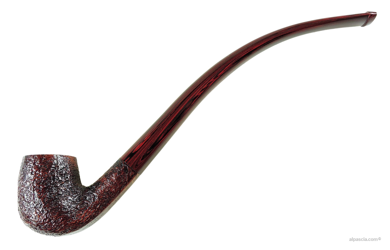Pipa Dunhill Churchwarden Cumberland 4602 Gruppo 4 G137a - laterale