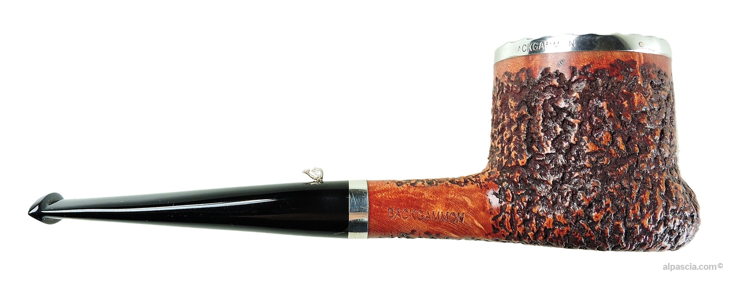 L'Anatra RUSTICATA Backgammon pipe 829b - other side