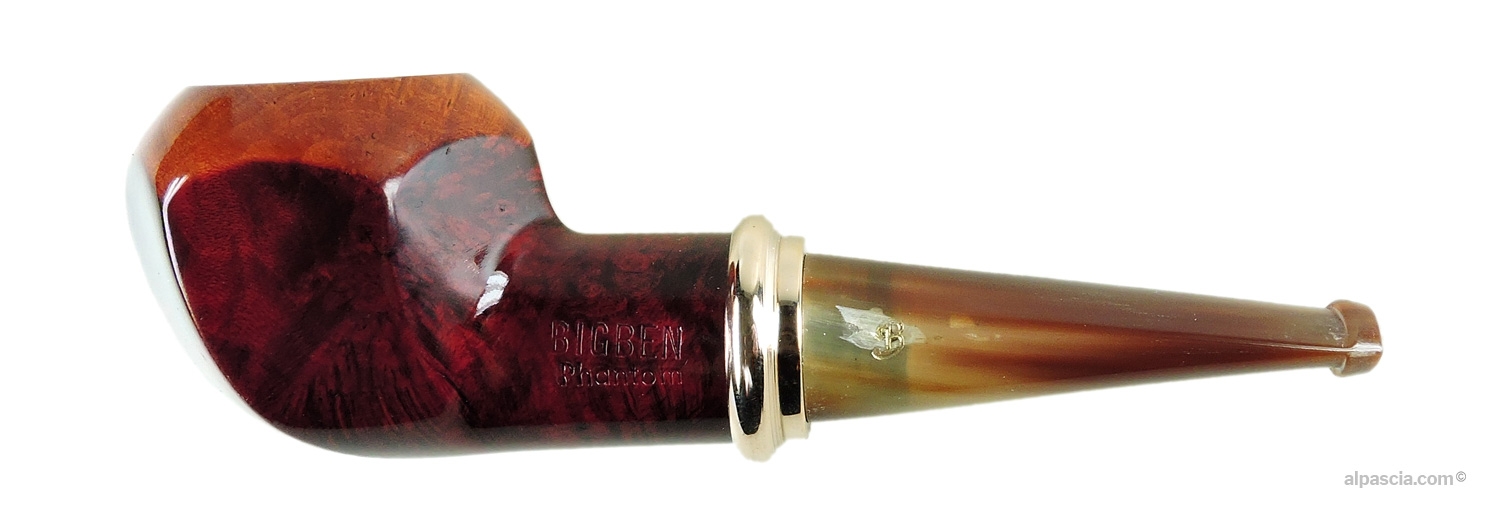 BIG BEN PHANTOM 2 TONE RED POLISH 495 - 9MM Filter - pipe 1237a - side view