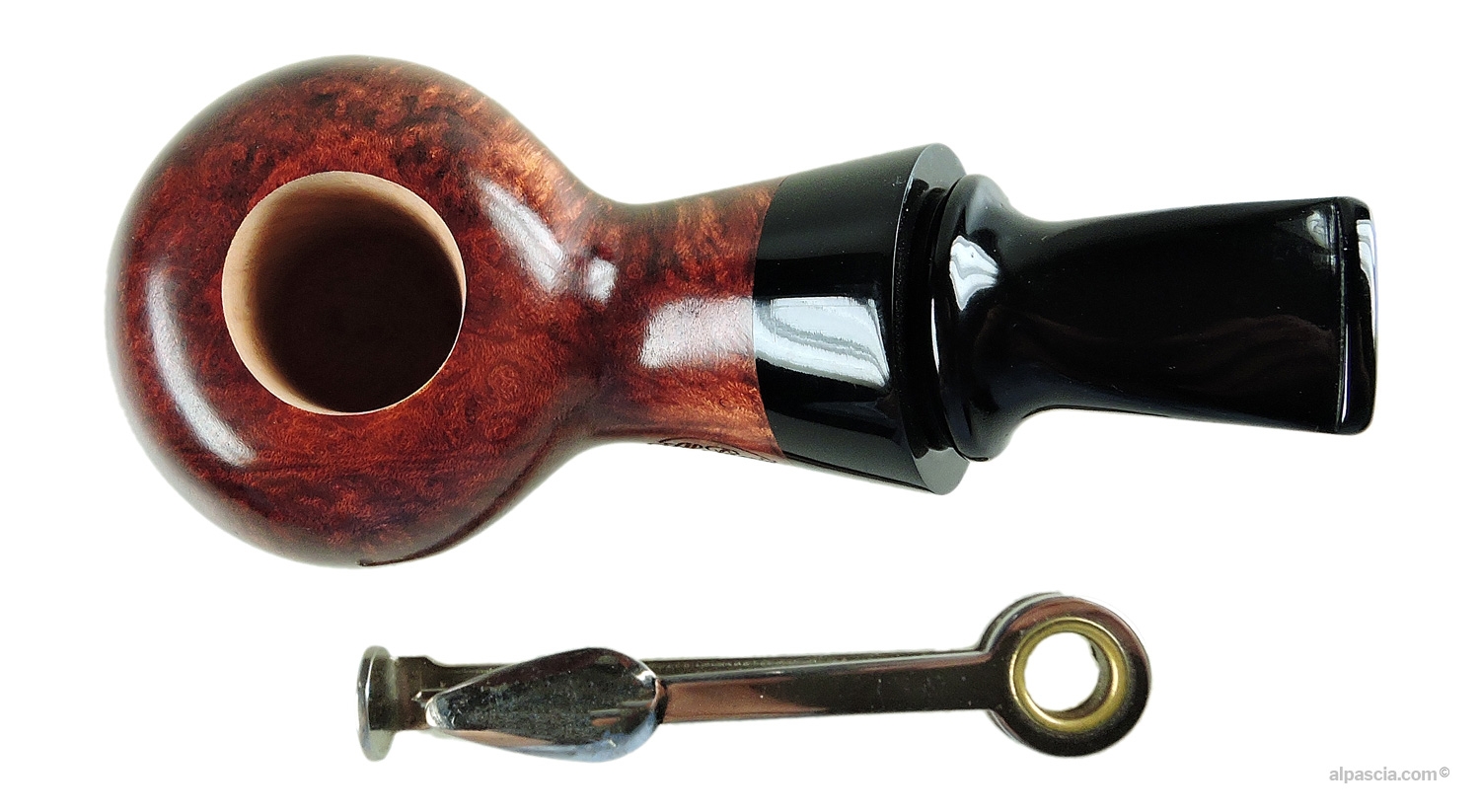 Al Pascia' Curvy Mahogany 04 pipe - D765d - top