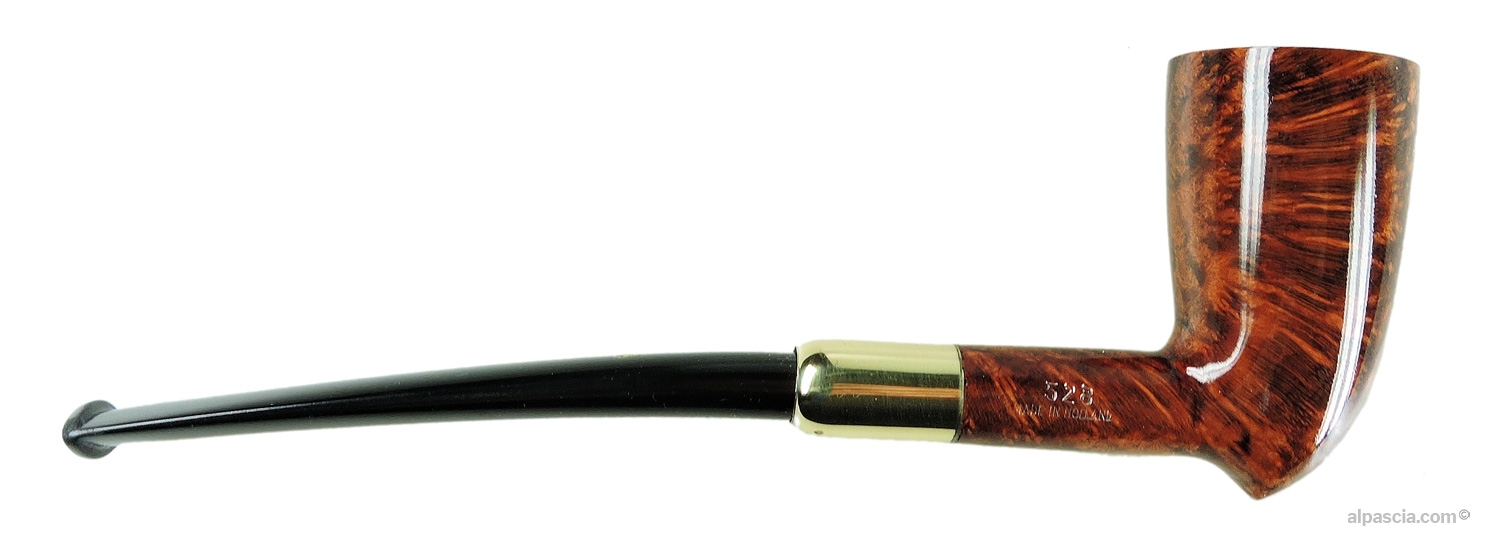 Side view of the Big Ben Flamingo Tan Model 528 pipe (1241)