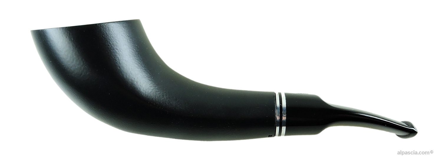 Other side view of the Big Ben Bora Black Matte Model 575 pipe (1242b)