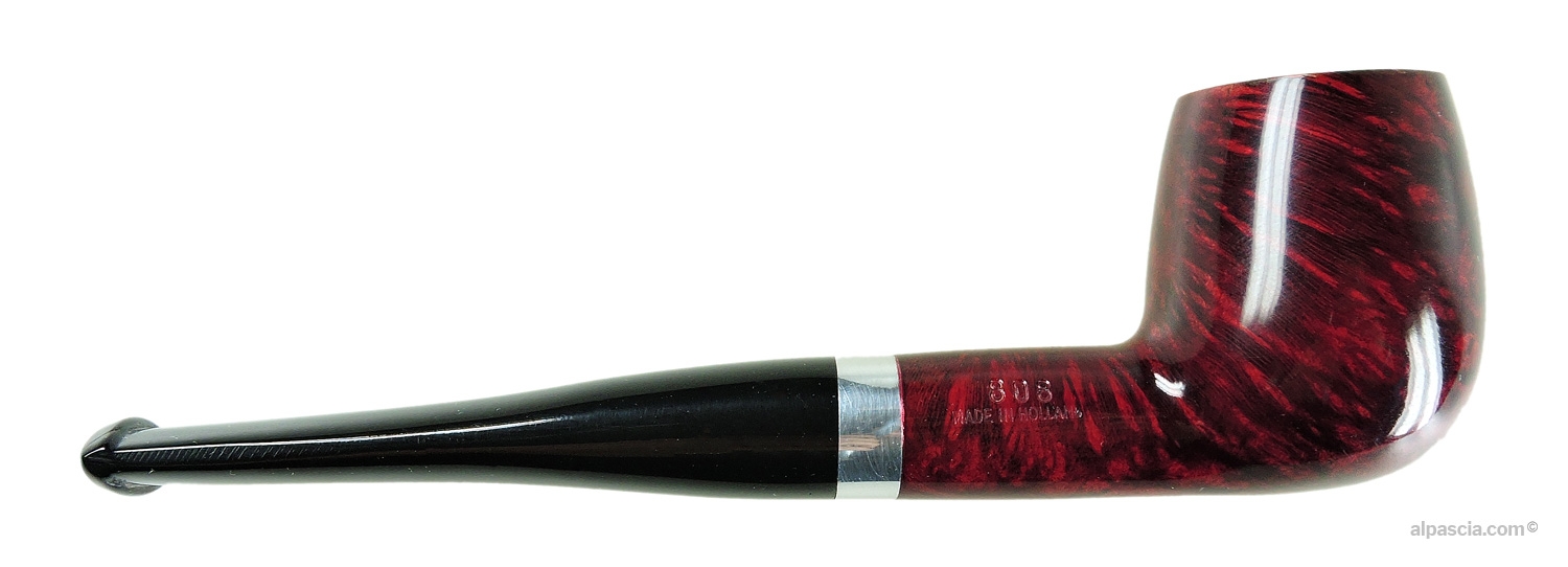 Vista dell'altro lato della Pipa BigBen Sylvia 2 Tone Red Polish Modello 808 (1243b)