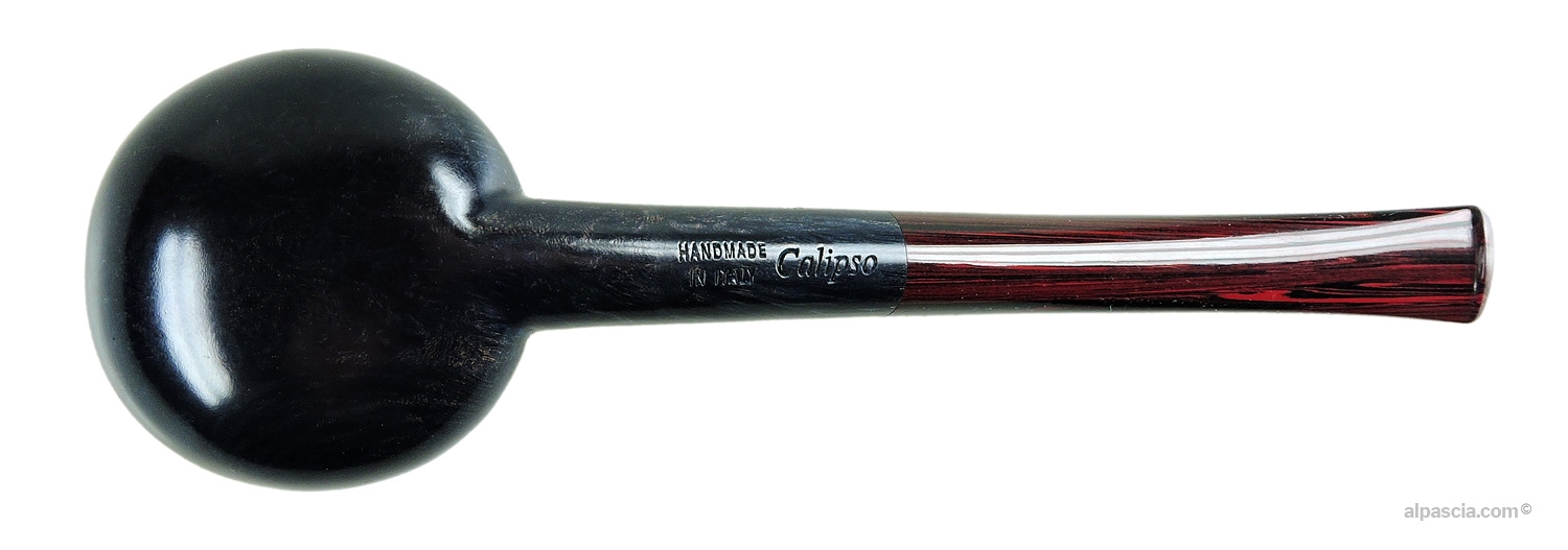 Vista dal basso della Pipa Valbruna Liscia Blu Calipso 1 Medusa - 014c