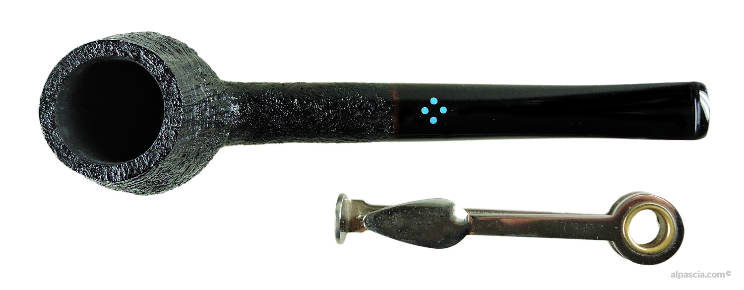 Pipa Sasieni 4 Dot Ruff Root Dark 054 - vista dall'alto