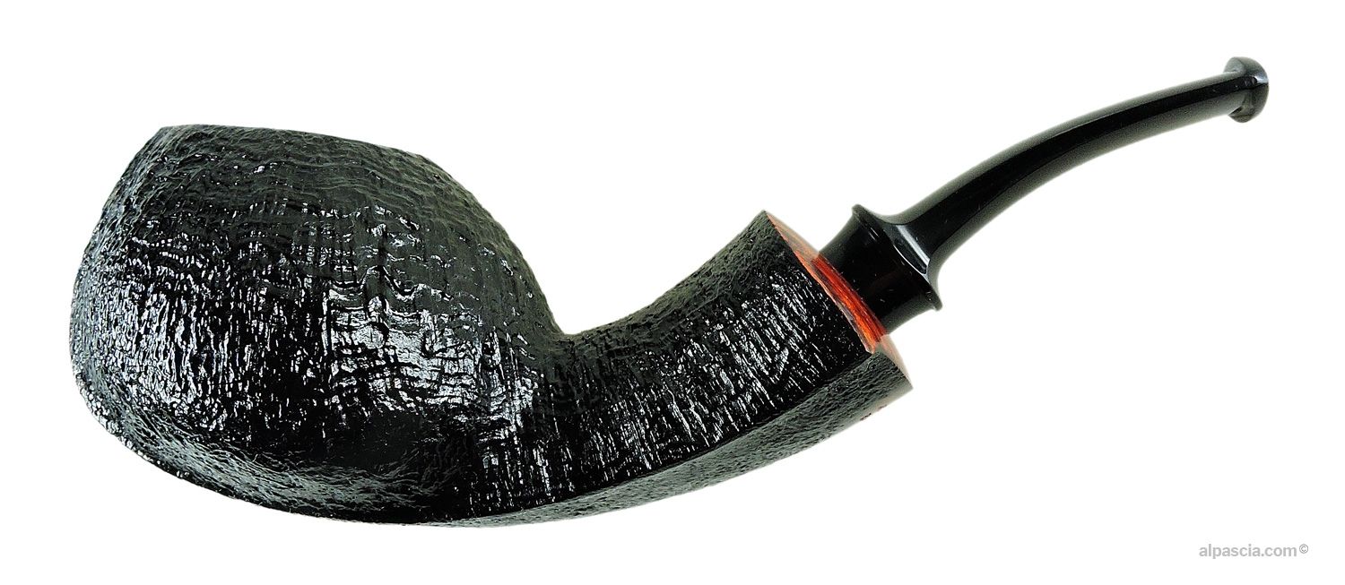 Pipa Davide Iafisco 249 Curva Sabbiata Nera - vista lato sinistro