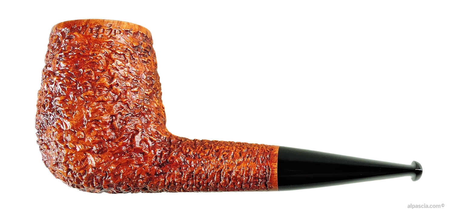 Radice Rind Billiard Chubby Rusticated Pipe - left side view - 2201