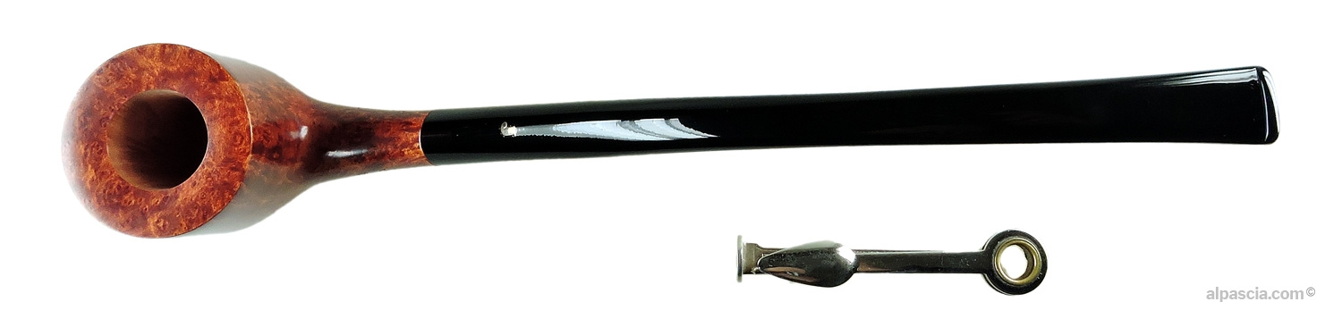 Pipa Ser Jacopo Fuma 2283 Churchwarden Liscia - vista dall'alto e fiammata