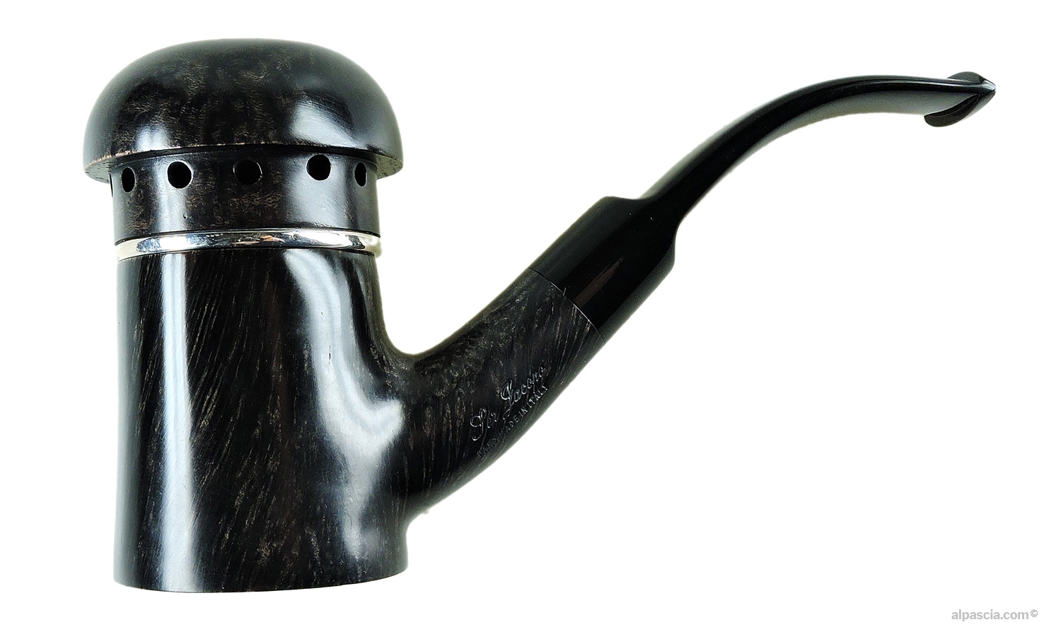 Ser Jacopo L D Mangia Fuoco 2285 Smooth Bent Pipe - left side view
