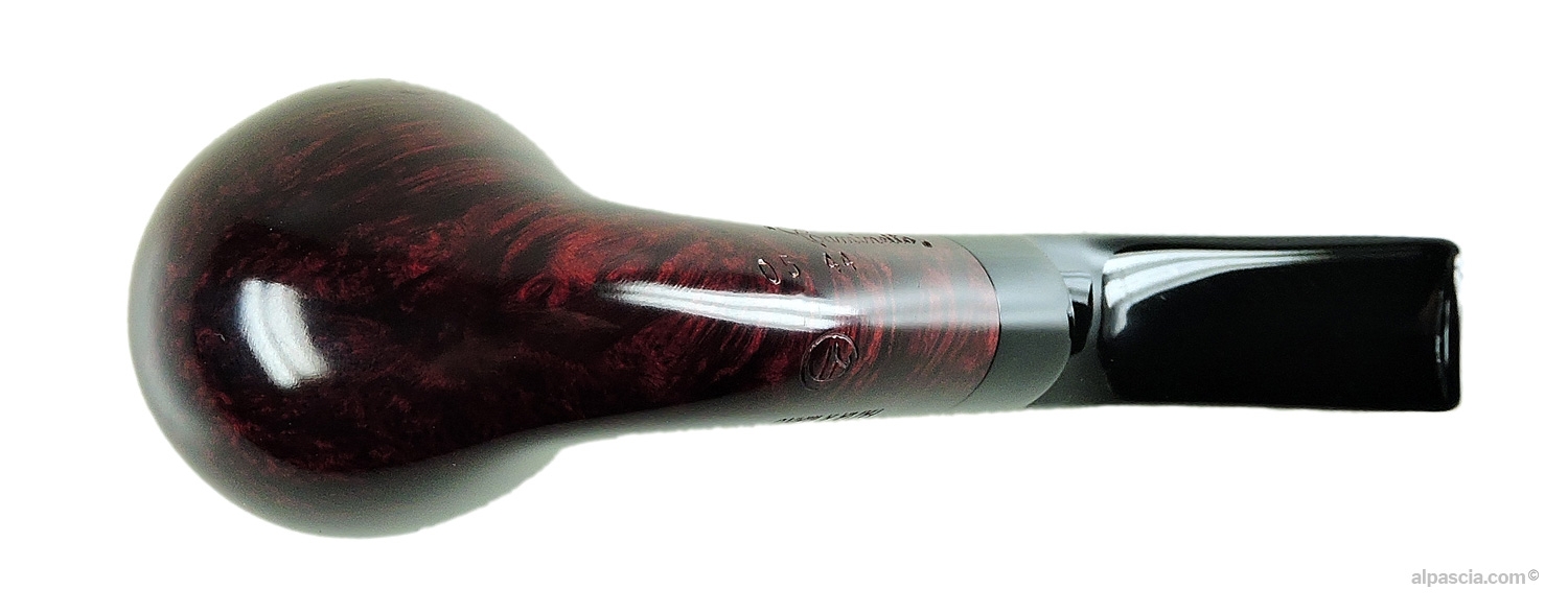 Pipa Caminetto Red Gruppo 5 Liscia Curva Egg - vista inferiore della curvatura e punzonature