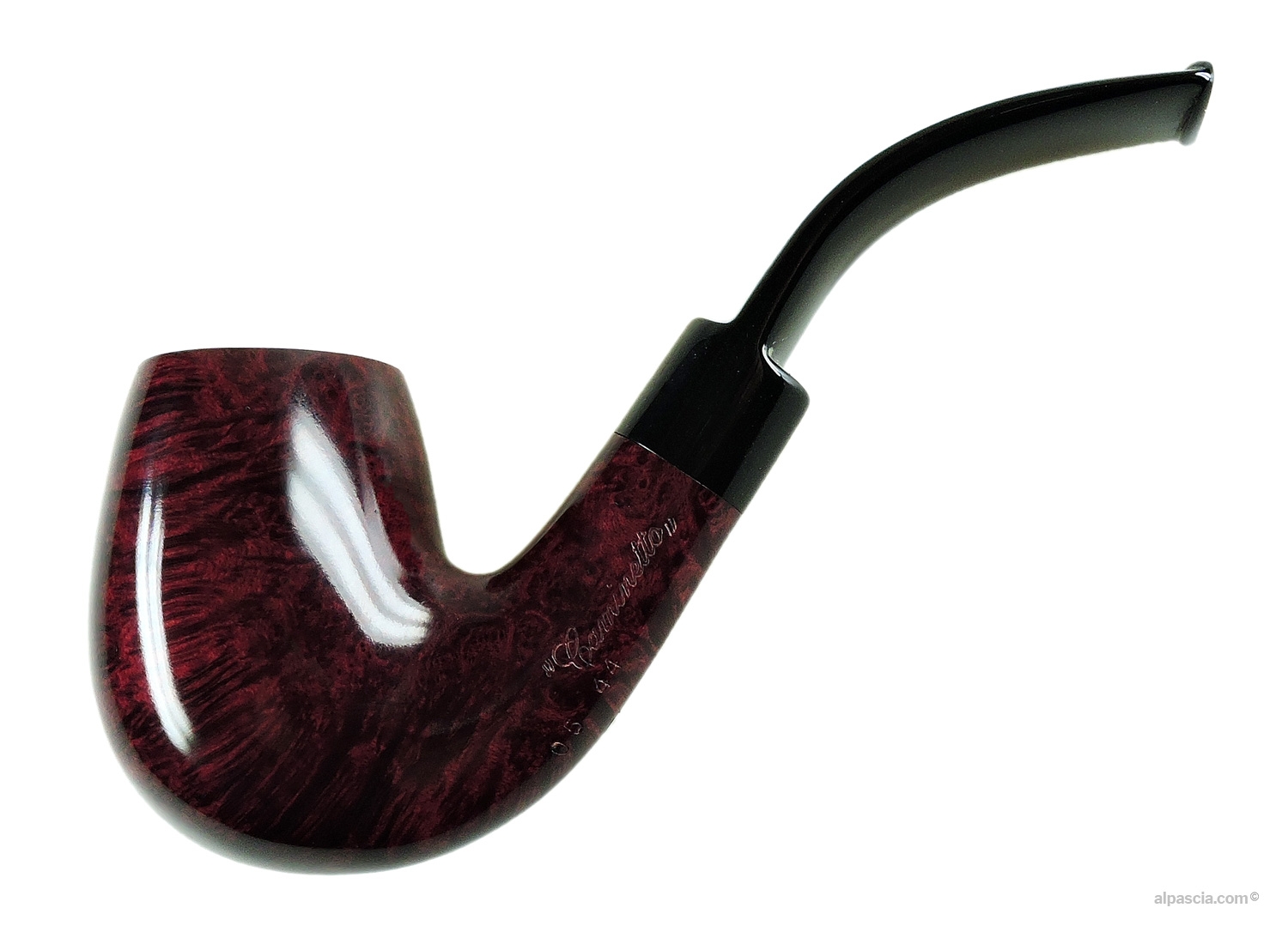 Pipa Caminetto Red Gruppo 5 Liscia Curva Egg - vista lato sinistro