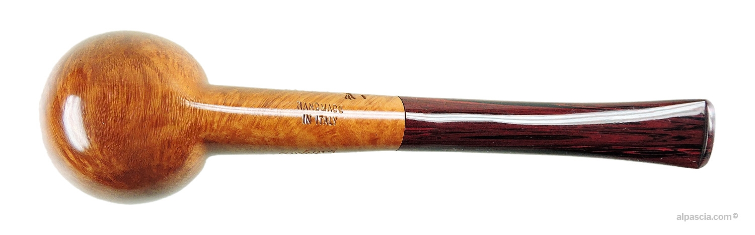 Valbruna Smooth Natural Calypso 1 Jellyfish Freehand Pipe - bottom view of the sculpted briar and hallmarks