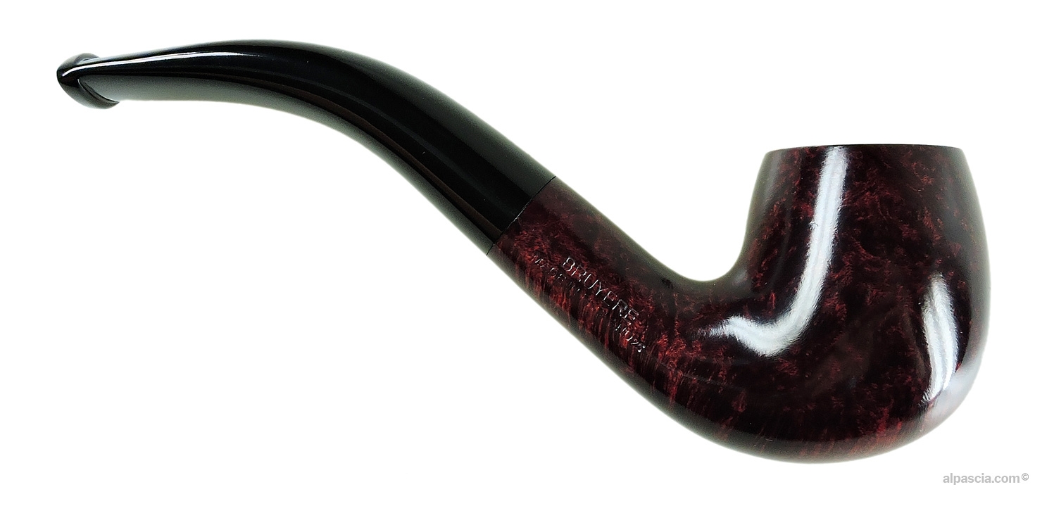 Dunhill Bruyere 2102 Group 2 Pipe - right side view showcasing the deep mahogany smooth finish