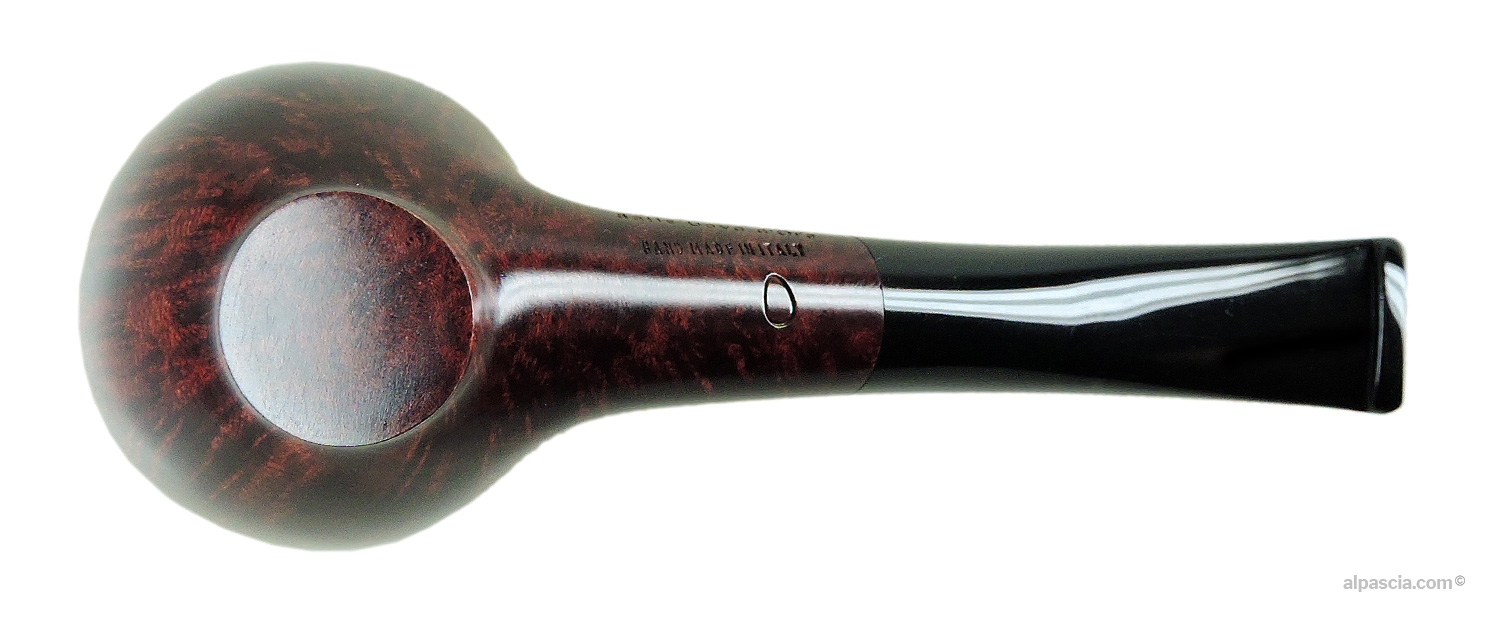 L'Anatra 1 Egg Smooth Bent Freehand Pipe - bottom view of the shank showing the 1 Egg stamping