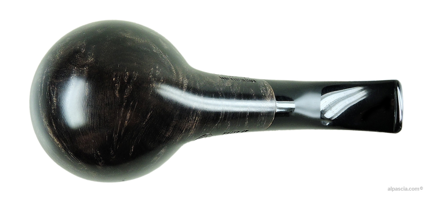 Ser Jacopo Niger L Smooth Bent Apple Pipe - bottom view of the shank with official stampings