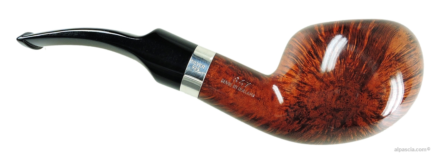 Big Ben Odeon Tan Polish 847 Pipe - right side view highlighting the smooth shank and organic wood grain