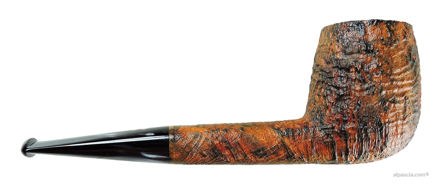 Pipa Radice Silk Cut Diritta - vista laterale destra che mostra la linearità del cannello sabbiato