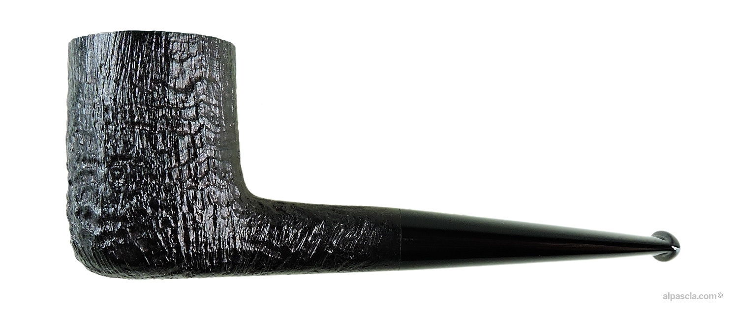 Radice Silk Cut Sandblasted Straight Billiard Pipe - left profile view showcasing the classic straight silhouette