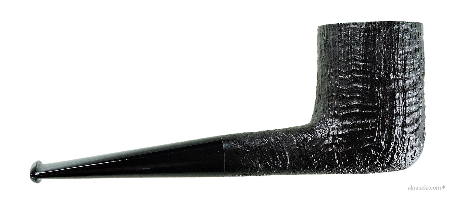 Radice Silk Cut Sandblasted Straight Billiard Pipe - right side view highlighting the balanced proportions of the bowl
