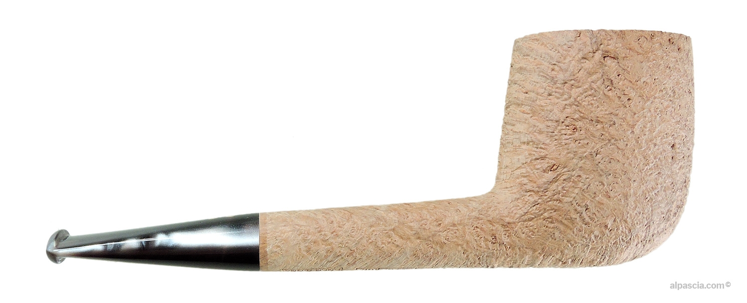 Pipa Radice Silk Cut Pure Liverpool - vista laterale destra che mostra la finitura sabbiata e il colore chiaro naturale Pure